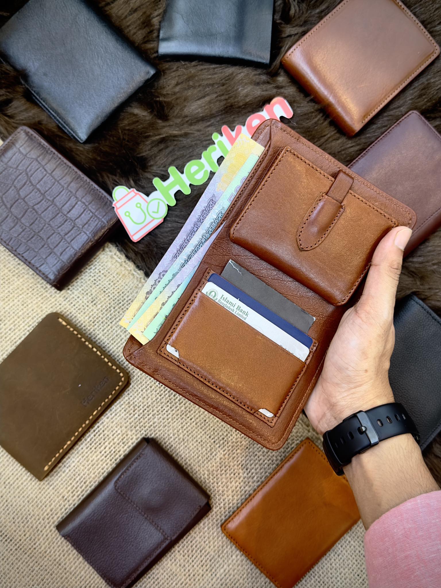 Oil Pull Up Premium Leather Wallet