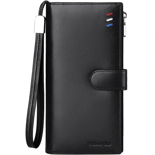 New WilliamPolo Genuine Leather Long Wallet