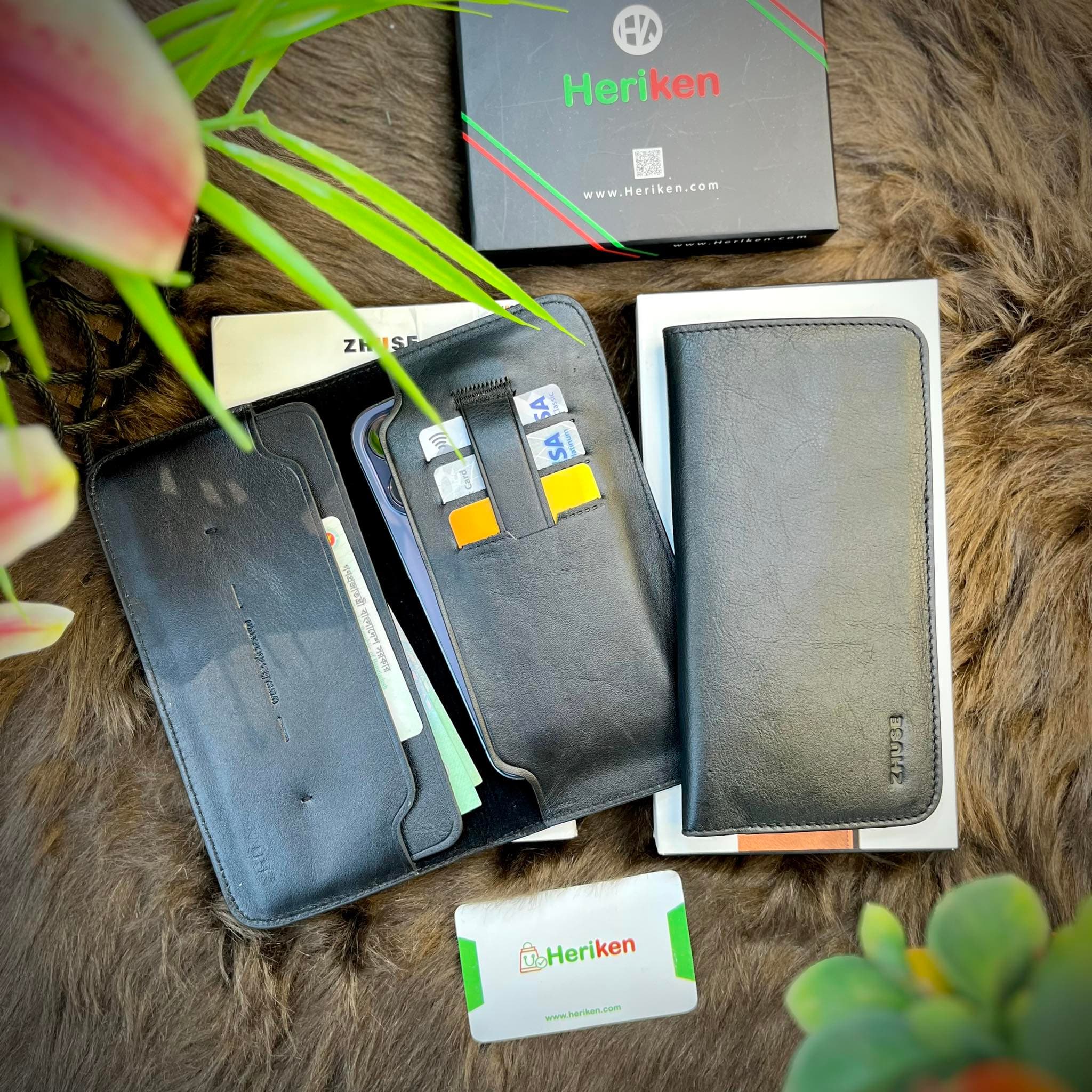 Heriken X Series Genuine Leather Long Wallet