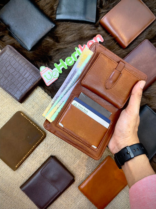 Oil Pull Up Premium Leather Wallet