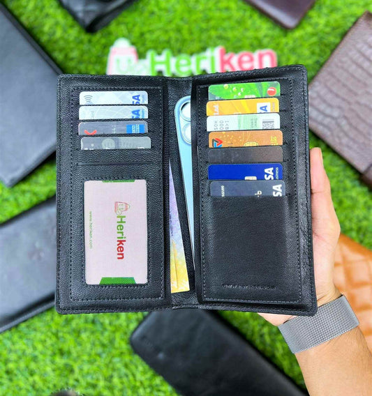 Executive Genuine Leather Long Wallet