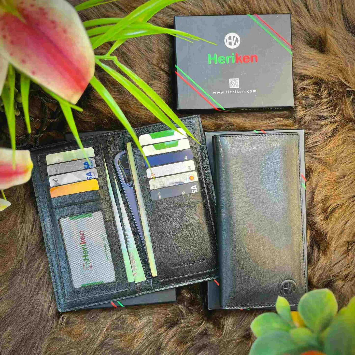 Executive Genuine Leather Long Wallet