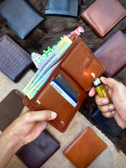 Oil Pull Up Premium Leather Wallet